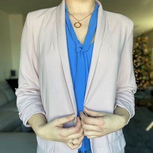 Woman’s Boutique Relaxed Blazer in Pale Pink: Size S